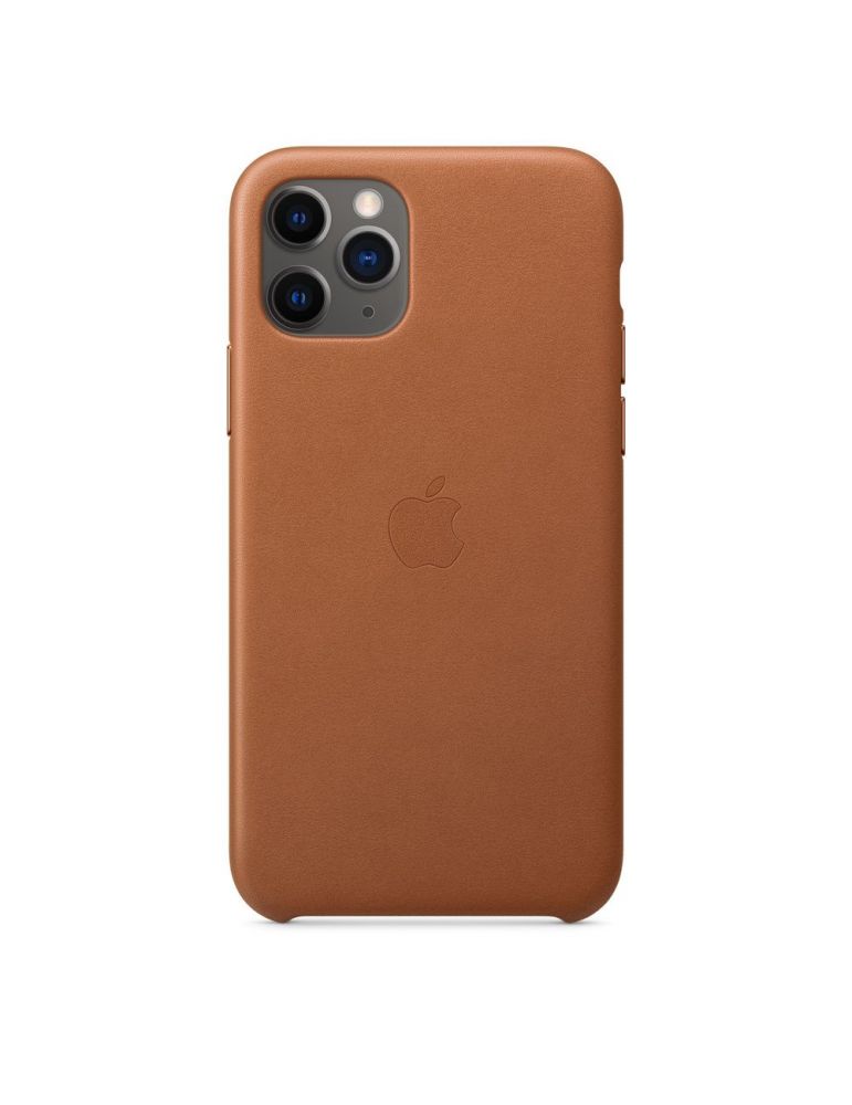 Apple iphone 11 pro leather case - saddle brown mwyd2zm/a