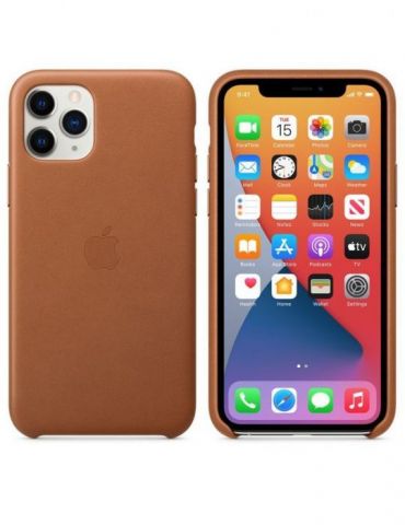 Apple iphone 11 pro leather case - saddle brown mwyd2zm/a Apple - 1