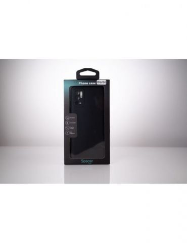 Husa smartphone spacer pentru xiaomi redmi note 10 s grosime 2mm material flexibil silicon + interior cu microfibra negru spp Sp - Tik.ro