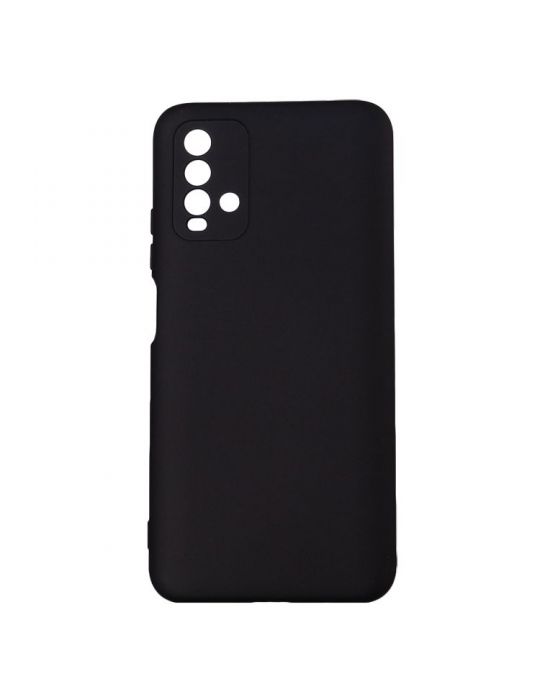 Husa smartphone spacer pentru xiaomi redmi note 9 grosime 2mm material flexibil silicon + interior cu microfibra negru sppc-x Sp