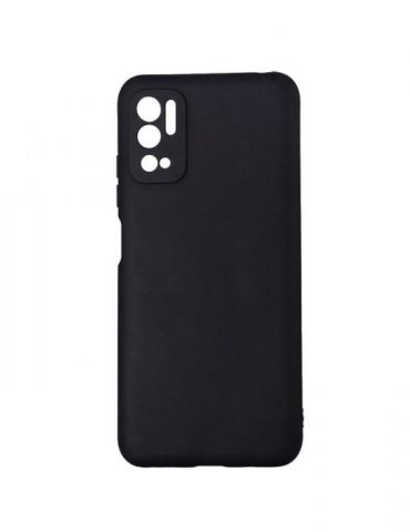 Husa smartphone spacer pentru xiaomi redmi note 10 5g grosime 2mm material flexibil silicon + interior cu microfibra negru sp Sp