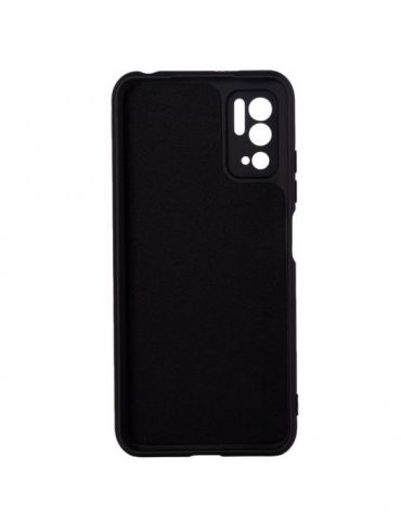 Husa smartphone spacer pentru xiaomi redmi note 10 5g grosime 2mm material flexibil silicon + interior cu microfibra negru sp Sp