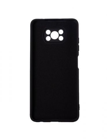 Husa smartphone spacer pentru xiaomi pocophone x3 pro 5g grosime 2mm material flexibil silicon + interior cu microfibra negru Sp