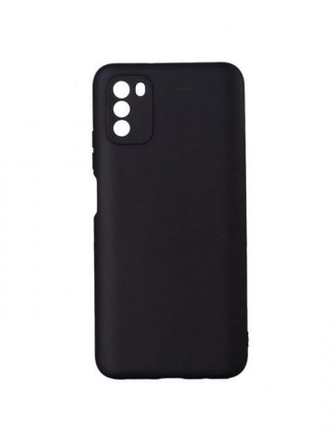 Husa smartphone spacer pentru xiaomi pocophone m3 grosime 2mm material flexibil silicon + interior cu microfibra negru ssppc- Sp