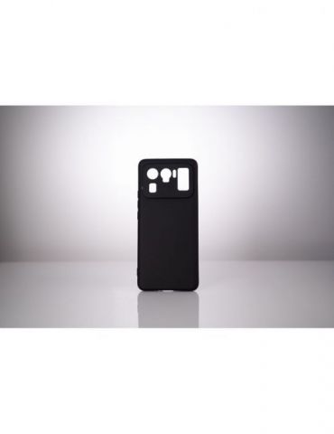 Husa smartphone spacer pentru xiaomi mi 11 ultra 5g grosime 2mm material flexibil silicon + interior cu microfibra negru sppc Sp