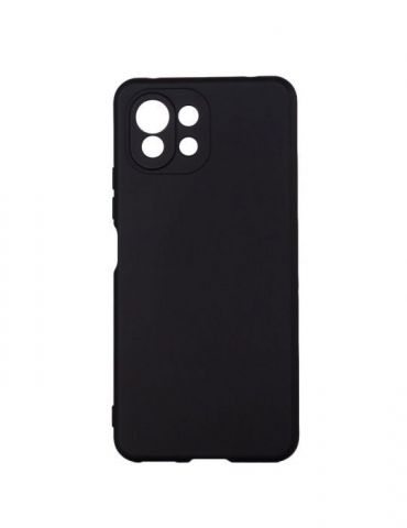 Husa smartphone spacer pentru xiaomi mi 11 lite 5g grosime 2mm material flexibil silicon + interior cu microfibra negru sppc- Sp