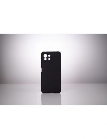 Husa smartphone spacer pentru xiaomi mi 11 lite 5g grosime 2mm material flexibil silicon + interior cu microfibra negru sppc- Sp
