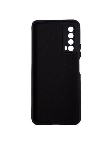 Husa smartphone spacer pentru huawei p smart(2021) grosime 2mm material flexibil silicon + interior cu microfibra negru sppc- Sp
