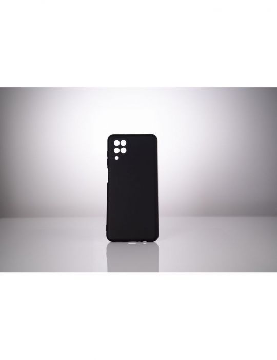 Husa smartphone spacer pentru samsung galaxy m12 grosime 2mm material flexibil silicon + interior cu microfibra negru sppc-sm Sp