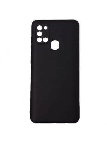 Husa smartphone spacer pentru samsung galaxy a21s grosime 2mm material flexibil silicon + interior cu microfibra negru sppc-s Sp - Tik.ro