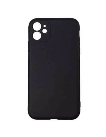 Husa smartphone spacer pentru iphone 11 grosime 2mm material flexibil silicon + interior cu microfibra negru sppc-ap-ip11-slk Sp