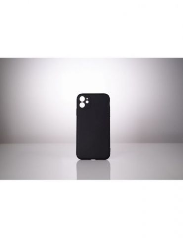 Husa smartphone spacer pentru iphone 11 grosime 2mm material flexibil silicon + interior cu microfibra negru sppc-ap-ip11-slk Sp