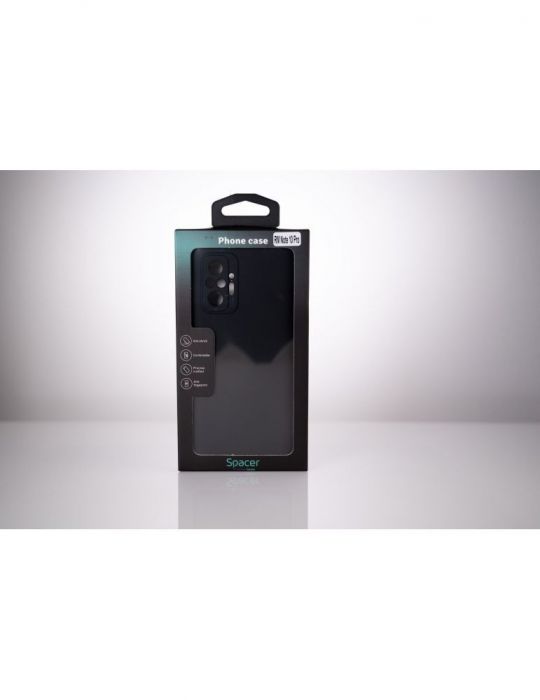 Husa smartphone spacer pentru xiaomi redmi note 10 pro grosime 1.5mm material flexibil tpu negru sppc-xi-rm-n10p-tpu Spacer - 1