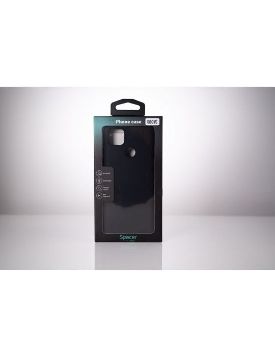 Husa smartphone spacer pentru xiaomi redmi 9c grosime 1.5mm material flexibil tpu negru sppc-xi-rm-9c-tpu Spacer - 1