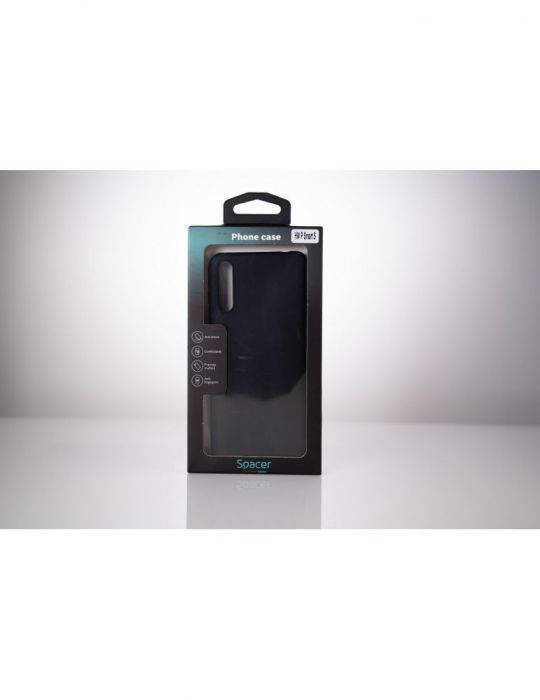 Husa smartphone spacer pentru huawei p smart s grosime 1.5mm material flexibil tpu negru sppc-hu-p-ss-tpu Spacer - 1