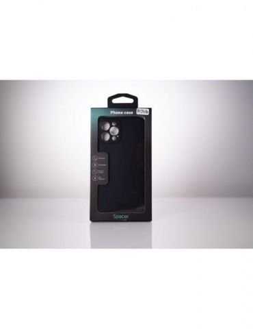 Husa smartphone spacer pentru iphone 12 pro max grosime 1.5mm material flexibil tpu negru sppc-ap-ip12pm-tpu Spacer - 1