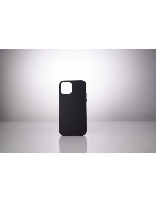 Husa smartphone spacer pentru iphone 12 si 12 pro grosime 1.5mm material flexibil tpu negru sppc-ap-ip12-tpu Spacer - 1