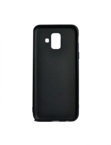 Husa smartphone spacer pentru samsung a6 duos 2018 grosime 1 mm material flexibil tpu colorfull matt ultra negru spt-mut-sa.a Sp
