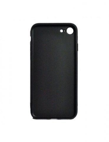Husa smartphone spacer pentru iphone 7 / iphone 8 / iphone se 2 grosime 1 mm material flexibil tpu colorfull matt ultra negru Sp