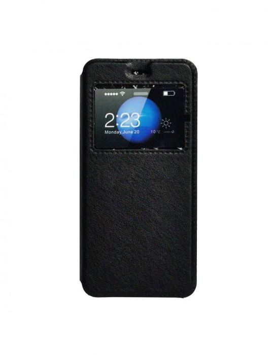 Husa smartphone spacer pentru iphone 7 / iphone 8 / iphone se 2 magnetica tip portofel negru spt-m-ip.7g Spacer - 1
