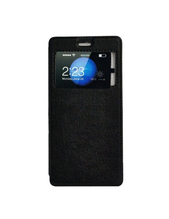Husa smartphone spacer pentru samsung j3 2017 magnetica tip portofel negru spt-m-sa.j32017 Spacer - 1