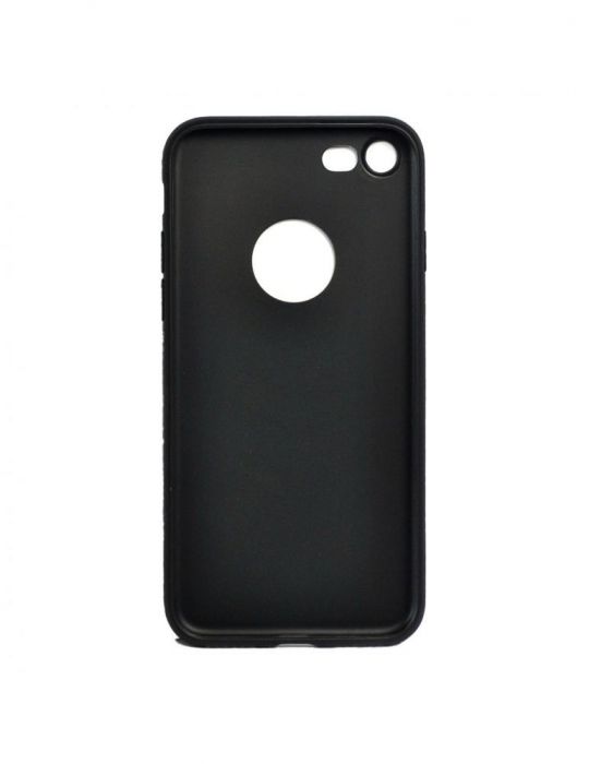 Husa smartphone spacer pentru iphone 7 / iphone 8 / iphone se 2 grosime 1 mm material flexibil tpu colorfull matt ultra negru Sp