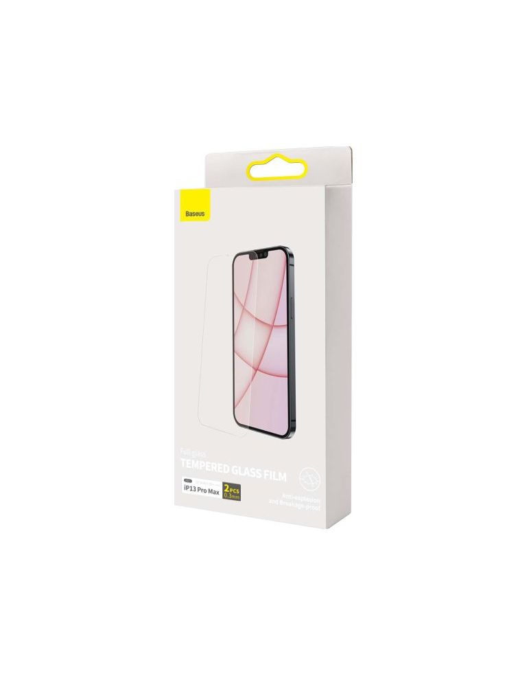 Folie sticla baseus pentru iphone 13 pro max grosime 0.3mm acoperire totala ecran strat special anti-ulei si anti-amprenta t