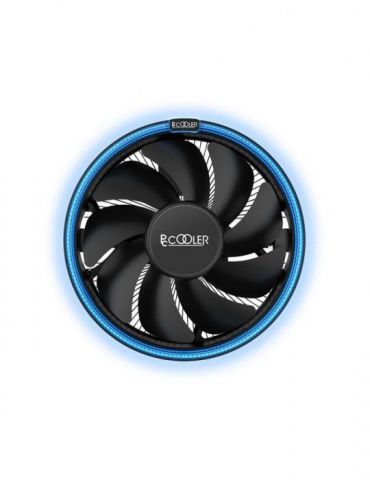 Cooler  pccooler skt. universal racire cu aer vent. 120 mm x 1 1800 rpm blue led e126m b (include tv 0.8 lei) Pccooler - 1 - Tik.ro