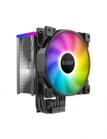 Cooler  pccooler skt. universal racire cu aer vent. 120 mm x 1 2000 rpm led rgb gi-d56a halo frgb (include tv 3.5 lei) Pccooler 