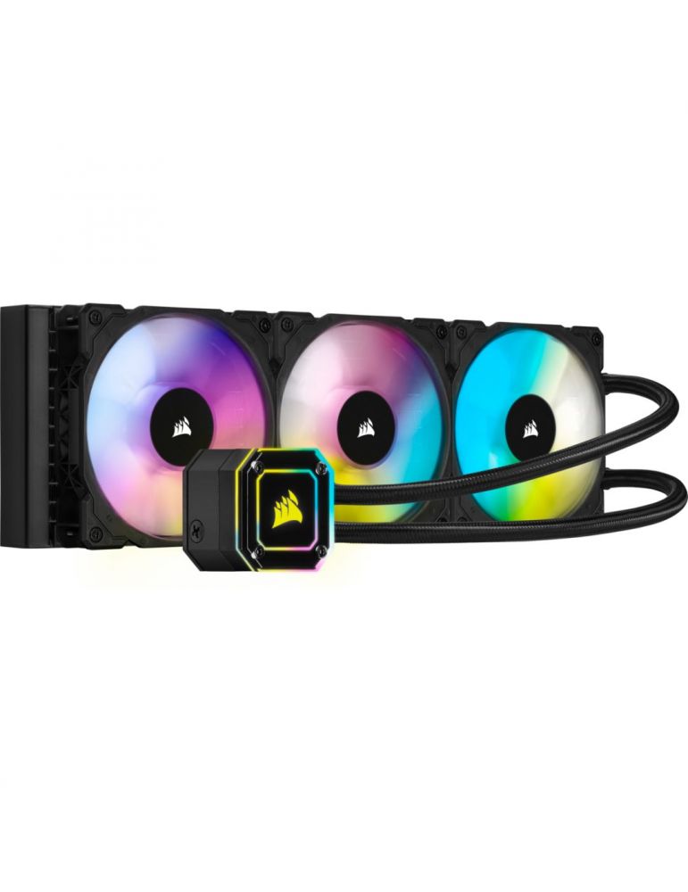 Cooler corsair icue h150i elite capellix skt. universal racire cu lichid vent. 120 mm x 3 2400 rpm led rgb cw-9060048-ww (inc