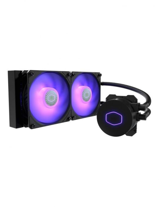 Cooler cooler master skt. universal racire cu lichid vent. 120 mm x 2 1800 rpm led rgb mlw-d24m-a18pc-r2 (include tv 1.75 lei Co