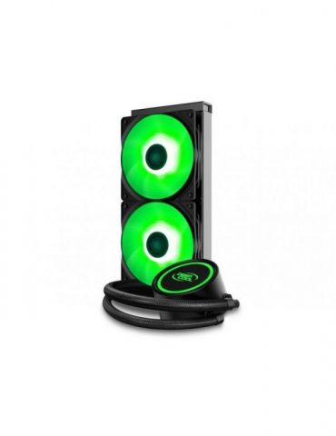 Cooler  deepcool skt. universal racire cu lichid vent. 120 mm x 2 1800 rpm led rgb gammaxx l240 v2 (include tv 1.75 lei) Deepcoo