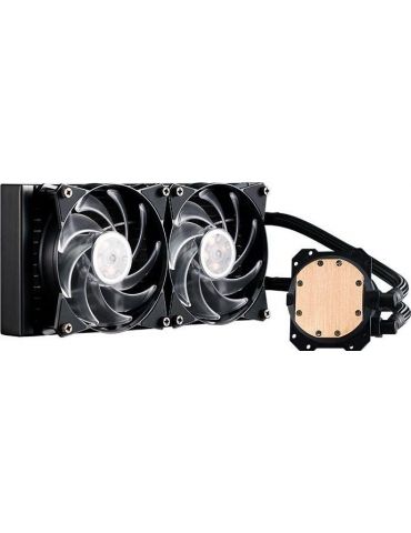 Cooler cooler master skt. universal racire cu lichid vent. 120 mm 2000 rpm led rgb mlw-d24m-a20pc-r1 (include tv 1.75 lei) Coole