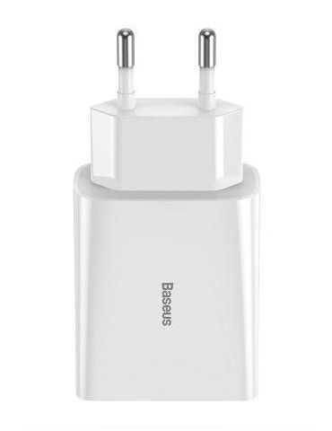 Incarcator retea baseus speed mini quick charge 20w 1 x usb type-c 5v/3.0a alb ccfs-sn02 (include timbru verde 0.75 lei) - 69 Ba