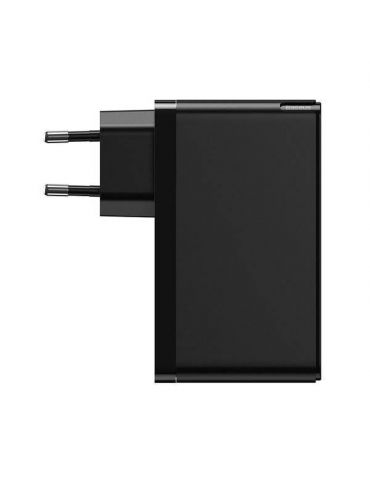 Incarcator retea baseus gan2 fast charge 120w 2 x usb type-c 5v/3a max 1 x usb 5v/3a include cablu usb type-c la usb type-c 1 Ba