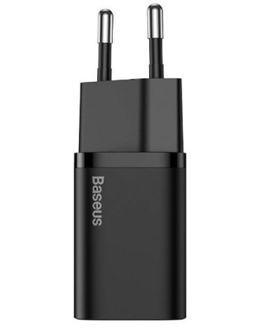 Incarcator retea baseus super si quick charge 25w 1 x usb type-c 5v/3a negru ccsp020101 (include timbru verde 0.75 lei) - 693 Ba