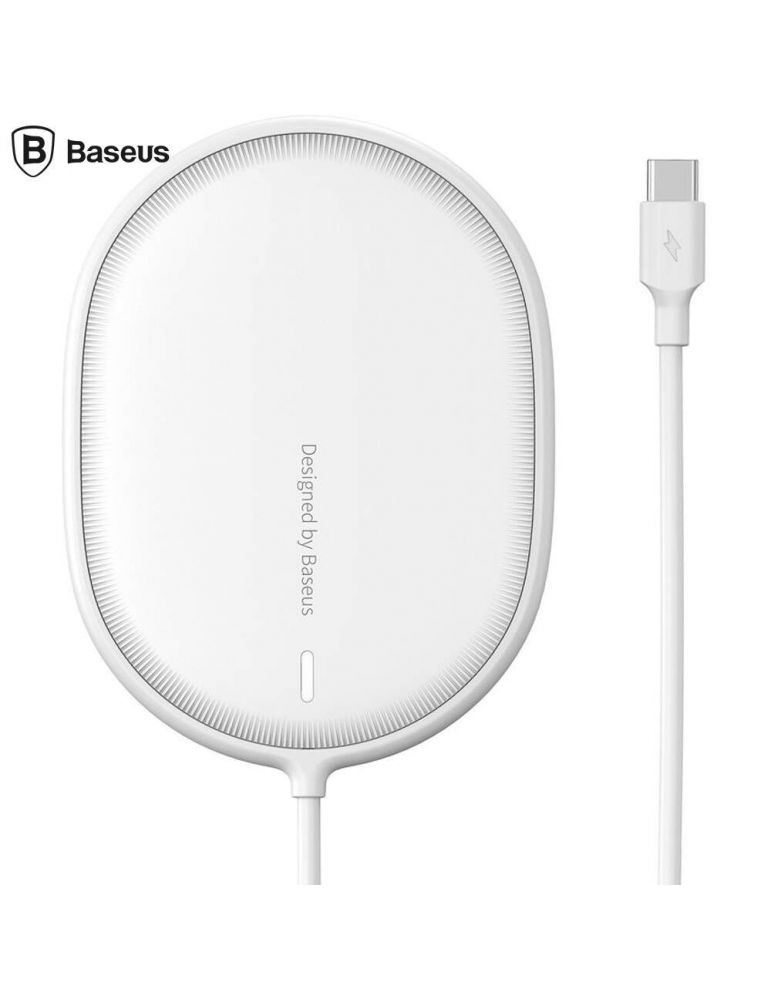 Incarcator wireless baseus light qi 15w compatibilitate smartphones incarcare magsafe iphone 12/13 cablu type-c la usb 1.5m i