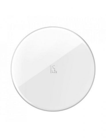 Incarcator wireless baseus simple qi 15w compatibilitate smartphones cablu type-c la usb 1m inclus alb wxjk-b02 (include tv 0 Ba - Tik.ro
