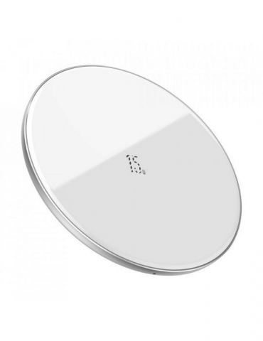 Incarcator wireless baseus simple qi 15w compatibilitate smartphones cablu type-c la usb 1m inclus alb wxjk-b02 (include tv 0 Ba