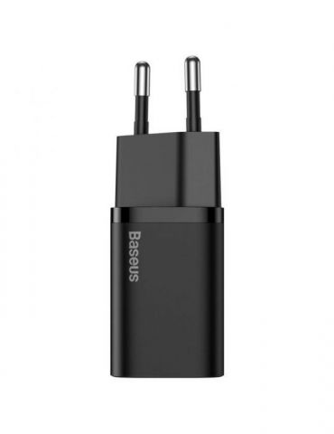 Incarcator retea baseus super si quick charge 30w 1 x usb type-c 5v/3a negru ccsup-j01 (include tv 0.8lei) - 6953156205062 Baseu