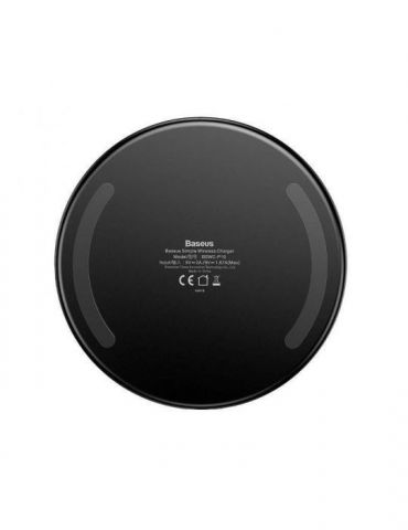 Incarcator wireless baseus simple qi 10w compatibilitate smartphones cablu lightning la usb inclus sticla securizata transpar Ba