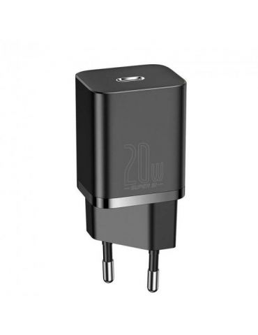 Incarcator retea baseus super si quick charge 20w 1 x usb type-c 5v/3a max include cablu usb type-c la lightning iphone 1m ne Ba