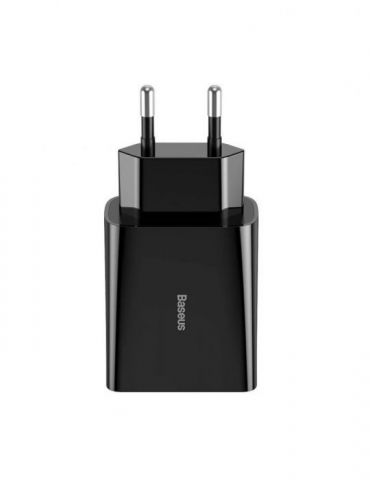Incarcator retea baseus speed mini quick charge 20w 1 x usb type-c 5v/3a max negru ccfs-sn01 (include tv 0.18lei) - 695315620 Ba