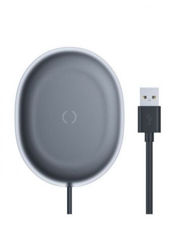 Incarcator wireless baseus jelly qi 15w compatibilitate smartphones si airpods cablu type-c la usb inclus negru wxgd-01 (incl Ba - Tik.ro