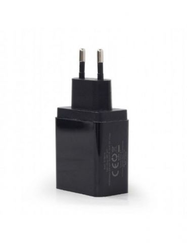 Alimentator retea 220v gembird universal 1 x usb quick charge 3.0 negru eg-uqc3-01 (include tv 0.18lei) Gembird - 1