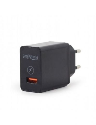 Alimentator retea 220v gembird universal 1 x usb quick charge 3.0 negru eg-uqc3-01 (include tv 0.18lei) Gembird - 1