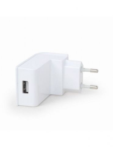 Alimentator retea 220v gembird universal 1 x usb 2.1a alb eg-uc2a-02-w (include tv 0.18lei) Gembird - 1