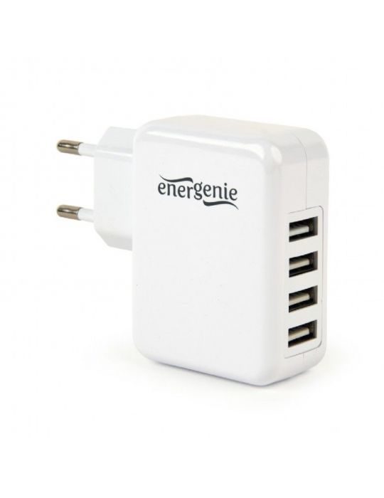 Alimentator retea 220v gembird universal 4 x usb maxim 3.1a alb eg-u4ac-02 (include tv 0.18lei) Gembird - 1