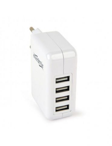 Alimentator retea 220v gembird universal 4 x usb maxim 3.1a alb eg-u4ac-02 (include tv 0.18lei) Gembird - 1