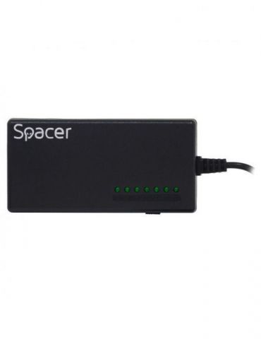 Alimentator notebook universal ac-dc spacer 96w - compatibil cu majoritatea nb 9 tipuri de mufe dc12/16/18/19/20/24v spal-lap Sp - Tik.ro